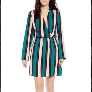 All in Favor Lily Surplice Long Sleeve Dress